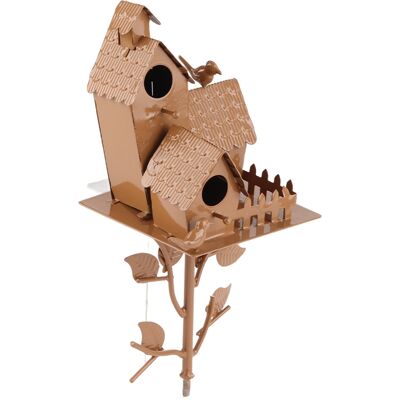 HEAT Vogelhaus Aus Metall Mit Pfosten, Vogelhaus Aus Antikem Metall, Gartendekoration, Landhausstil, Kolibri-vogelhauspfähle, Vogelhaus Aus Antikem Metall HEAT Vogelhaus Aus Metall Mit Pfosten, Vogelhaus Aus Antikem Metall, Gartendekoration, Landhausstil, Kolibri-vogelhauspfähle, Vogelhaus Aus Antikem Metall