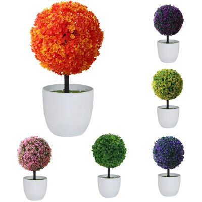 HEAT Künstliche Topfpflanze In Kugelform, Topiary-kunstpflanze, Bonsai-kunstpflanze, Heimdekoration HEAT Künstliche Topfpflanze In Kugelform, Topiary-kunstpflanze, Bonsai-kunstpflanze, Heimdekoration