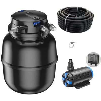 Aquaristikwelt24 - Druckteichfilter Set Cpu 50000 Regelbare Eco Pumpe 10m Schlauch Nr.59 Aquaristikwelt24 - Druckteichfilter Set Cpu 50000 Regelbare Eco Pumpe 10m Schlauch Nr.59