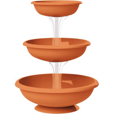 Bama Set Aus 3 Terracotta-blumenschalen 30x40x50 Bama Set Aus 3 Terracotta-blumenschalen 30x40x50