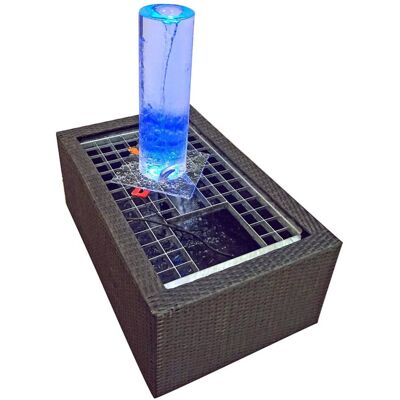 UBBINK Ardales Acrylsäule Strudel 2300l/h,24 Leds Weiß,h50xø15cm UBBINK Ardales Acrylsäule Strudel 2300l/h,24 Leds Weiß,h50xø15cm