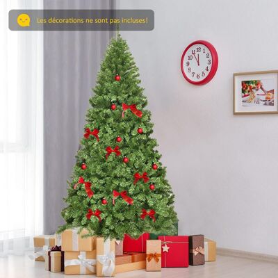 Arbre De Noël Artificiel 230cm Ouverture Automatique Des Branches Avec Support En Métal 1346 Embouts Décoration De Fête - Costway Arbre De Noël Artificiel 230cm Ouverture Automatique Des Branches Avec Support En Métal 1346 Embouts Décoration De Fête - Costway
