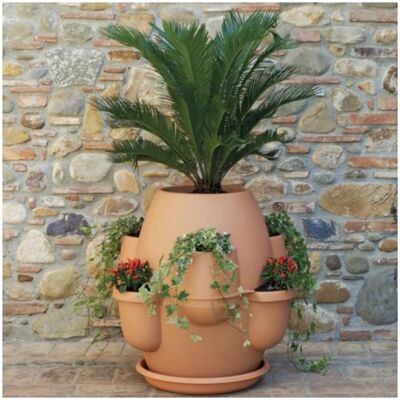 Bama - Klassischer Cappuccino Übertopf Oasi Durchmesser 80x H80 Cm Bama - Klassischer Cappuccino Übertopf Oasi Durchmesser 80x H80 Cm
