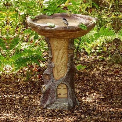 OEM Linghhang – Vogelbad Aus Polyresin Für Den Außenbereich – Wetterfest – Multifunktional: Futter- Und Tränkespender – Gartendekoration OEM Linghhang – Vogelbad Aus Polyresin Für Den Außenbereich – Wetterfest – Multifunktional: Futter- Und Tränkespender – Gartendekoration