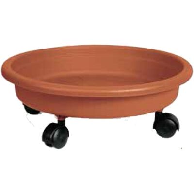 OEM Naxos Untertasse Mit Rädern 28 Cm - Erde Aus Siena OEM Naxos Untertasse Mit Rädern 28 Cm - Erde Aus Siena