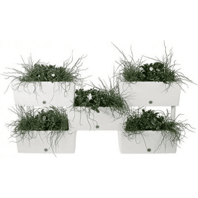 Bama Modulares Pflanzgefäß-set „brick“, 5-teilig – Graue Farbe Bama Modulares Pflanzgefäß-set „brick“, 5-teilig – Graue Farbe