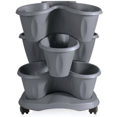 Clover Vasen-set Durchmesser Cm 40 X Höhe 51 Liter 6 - Grau Bama Clover Vasen-set Durchmesser Cm 40 X Höhe 51 Liter 6 - Grau Bama
