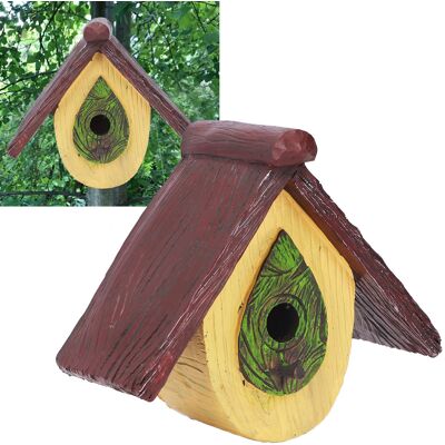 JUTE Bunter Kolibri-nistkasten, Gartendekoration Aus Kunstharz, Zum Aufhängen Auf Der Terrasse, Gelb JUTE Bunter Kolibri-nistkasten, Gartendekoration Aus Kunstharz, Zum Aufhängen Auf Der Terrasse, Gelb