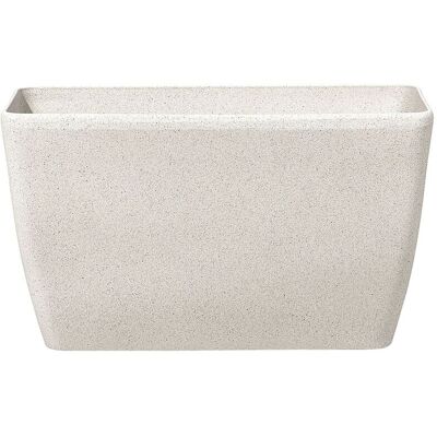 Beliani Blumentopf Beigestein 74x32x45 cm - Pflanzenkübel - Modern Minimalistisch Beliani Blumentopf Beigestein 74x32x45 cm - Pflanzenkübel - Modern Minimalistisch