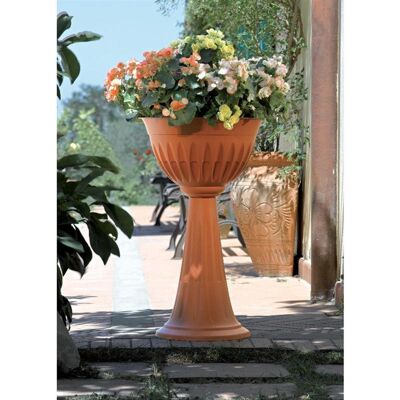 Säule Alba Flowers Cm. 43x74,5h Beleuchtet. 20 Pflanzgefäße Aus Terrakotta-kunststoff 31904 - Bama Säule Alba Flowers Cm. 43x74,5h Beleuchtet. 20 Pflanzgefäße Aus Terrakotta-kunststoff 31904 - Bama
