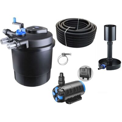 Aquaristikwelt24 - Druckteichfilter Set Cpf 20000 Regelbare Eco Pumpe 10m Schlauch Standskimmer Nr.40 Aquaristikwelt24 - Druckteichfilter Set Cpf 20000 Regelbare Eco Pumpe 10m Schlauch Standskimmer Nr.40