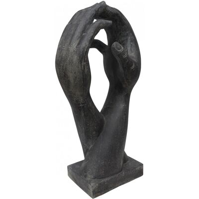 PFLANZEN KÖLLE Asiastyle 2 Hände Auf Sockel Stehend Abstrakte Skulptur Kunstfigur 100 Cm Steinguss Antikfinish PFLANZEN KÖLLE Asiastyle 2 Hände Auf Sockel Stehend Abstrakte Skulptur Kunstfigur 100 Cm Steinguss Antikfinish