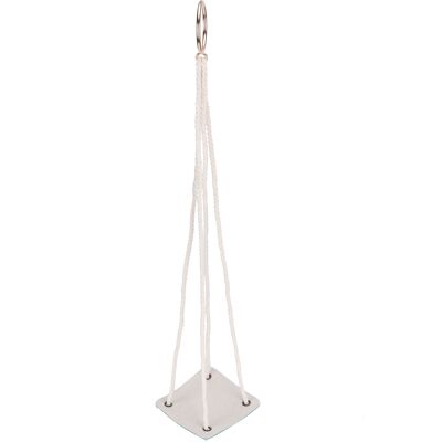 HEAT Hängender Pflanzkübel Mit Boden Aus Pu-leder Und Baumwollseil, Für Den Garten, Grün, 10 Cm HEAT Hängender Pflanzkübel Mit Boden Aus Pu-leder Und Baumwollseil, Für Den Garten, Grün, 10 Cm