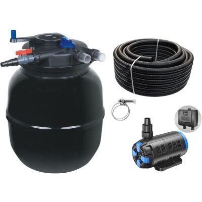 Aquaristikwelt24 - Druckteichfilter Set Cpf 50000 Regelbare Eco Pumpe 10m Schlauch Nr.55 Aquaristikwelt24 - Druckteichfilter Set Cpf 50000 Regelbare Eco Pumpe 10m Schlauch Nr.55