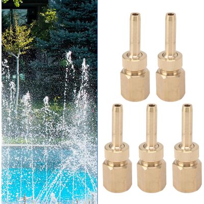 JUTE Set Aus 5 Universellen Kupferdüsen Für Springbrunnen Und Künstliche Teiche, Mit Dc-ventilen, Für Landschaftsgestaltung Und Wasserspiele. JUTE Set Aus 5 Universellen Kupferdüsen Für Springbrunnen Und Künstliche Teiche, Mit Dc-ventilen, Für Landschaftsgestaltung Und Wasserspiele.