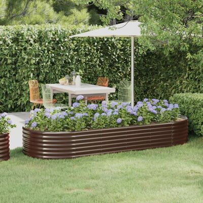 vidaXL Garten Pflanzgefäß - 249x100x36 cm - Braun vidaXL Garten Pflanzgefäß - 249x100x36 cm - Braun
