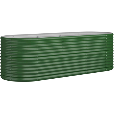 vidaXL Gartenpflanzkübel - 224x80x68 cm - Grün - Hochbeet vidaXL Gartenpflanzkübel - 224x80x68 cm - Grün - Hochbeet