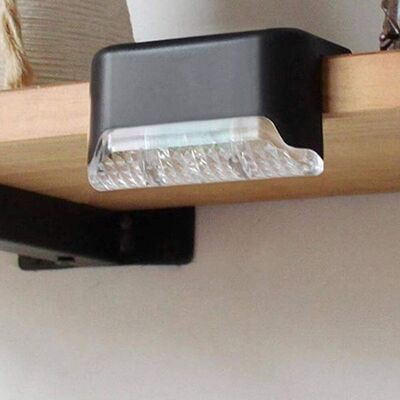 HEAT Solarbetriebene Treppenleuchten Für Den Außenbereich, Wasserdichte Weiße Led-beleuchtung Für Terrasse, Zaun, Hof, Patio, Treppen, Garten HEAT Solarbetriebene Treppenleuchten Für Den Außenbereich, Wasserdichte Weiße Led-beleuchtung Für Terrasse, Zaun, Hof, Patio, Treppen, Garten