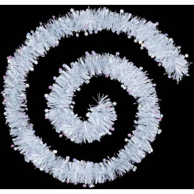 Laser-sterne-girlande 10cmx2m 6-fach Weiß - Atmosphera Créateur D'Intérieur Laser-sterne-girlande 10cmx2m 6-fach Weiß - Atmosphera Créateur D'Intérieur
