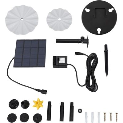 OEM 200 L/h Solarwasserpumpe (batterie Nicht Enthalten), Einstellbare Fördermenge 0-150 Cm, Uv-beständiges Abs Für Teiche Und Gartenbrunnen OEM 200 L/h Solarwasserpumpe (batterie Nicht Enthalten), Einstellbare Fördermenge 0-150 Cm, Uv-beständiges Abs Für Teiche Und Gartenbrunnen