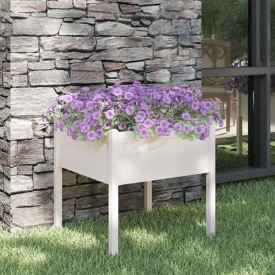 vidaXL Weiße 70x70x70 cm Kieferngarten-Blumenkübel - Pflanzkübel vidaXL Weiße 70x70x70 cm Kieferngarten-Blumenkübel - Pflanzkübel