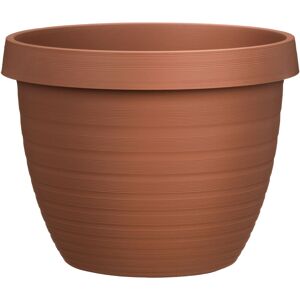 Scheurich Country Star 25, Pflanzgefäß/Blumentopf/Pflanzkübel, rund, Farbe: Terracotta, hergestellt aus 100 % recyceltem Kunststoff, 3 Jahre Garantie, für den