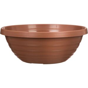 Scheurich Country Star 30, Pflanzschale/Blumentopf/Pflanzkübel, rund, Farbe: Terracotta, hergestellt aus 100 % recyceltem Kunststoff, 3 Jahre Garantie, für den