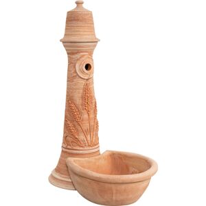 Biscottini - Fountain Wandbrunnen aus dem Boden in Terrakotta 100% Made in Italy handgefertigt