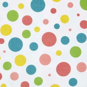 Homescapes - Stoff Meterware Polka Dots bunt 150 cm breit - Bunt