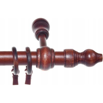 OEM Gardinenstange Aus Holz, Einfarbig, Mahagoni, 100 Cm, Klassisch OEM Gardinenstange Aus Holz, Einfarbig, Mahagoni, 100 Cm, Klassisch