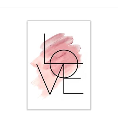 LANGRAY Blush Pink Wandkunst Feder Leinwand Liebe Liebesmalerei Für Mädchenzimmerdekoration, 40 X 60 Cm Ohne Rahmen LANGRAY Blush Pink Wandkunst Feder Leinwand Liebe Liebesmalerei Für Mädchenzimmerdekoration, 40 X 60 Cm Ohne Rahmen