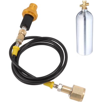 JUTE Kompatibel Mit Sodastream Duo / Terra / Art Und Anderen Neuen Modellen / Gaskartuschen-nachfüllung / 1,5 M Langer, Schwarzer Slim-tube-adapter Mit Schwarzer Kappe Und Goldenem Schnellverschlussclip Cg JUTE Kompatibel Mit Sodastream Duo / Terra / Art Und Anderen Neuen Modellen / Gaskartuschen-nachfüllung / 1,5 M Langer, Schwarzer Slim-tube-adapter Mit Schwarzer Kappe Und Goldenem Schnellverschlussclip Cg