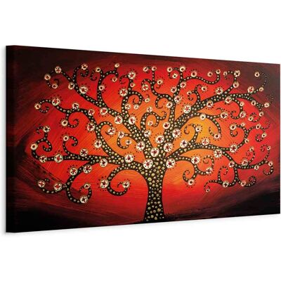Artgeist - Photo - Fire Tree (1 Part) Narrow Artgeist - Photo - Fire Tree (1 Part) Narrow