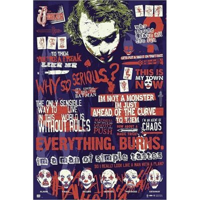 GRUPO ERIK Poster Dc Comics Batman Und Joker Quitographic GRUPO ERIK Poster Dc Comics Batman Und Joker Quitographic