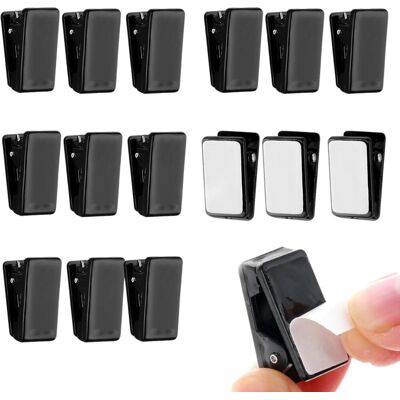 OEM 15 Selbstklebende Clips, Kunststoffklebeclips, Fotoclips, Wandclips Zum Aufhängen Von Teppichen, Clips Für Heimbüro, Poster- Und Fotodekoration, 1,3 X 2,6 Cm (schwarz) OEM 15 Selbstklebende Clips, Kunststoffklebeclips, Fotoclips, Wandclips Zum Aufhängen Von Teppichen, Clips Für Heimbüro, Poster- Und Fotodekoration, 1,3 X 2,6 Cm (schwarz)