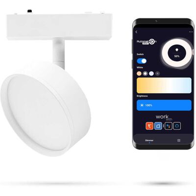 OEM Tuya Schienenstrahler 9w 9bf1 Weißer Zigbee-strahler Für Slim Track Und Fiberflex Schienen 48vdc 3000-6000k Dimmbar OEM Tuya Schienenstrahler 9w 9bf1 Weißer Zigbee-strahler Für Slim Track Und Fiberflex Schienen 48vdc 3000-6000k Dimmbar