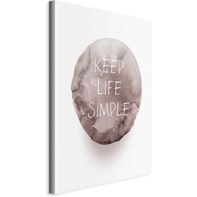 ARTGEIST Bild – Keep Life Simple (1-teilig) Vertikal ARTGEIST Bild – Keep Life Simple (1-teilig) Vertikal