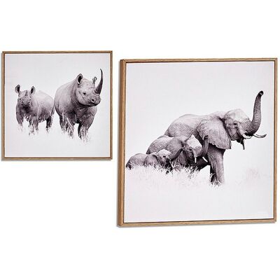 GIFTDECOR Gift Decor Bild Mit Rahmen Spanplatte Tiere (31 X 2 X 31 Cm) GIFTDECOR Gift Decor Bild Mit Rahmen Spanplatte Tiere (31 X 2 X 31 Cm)