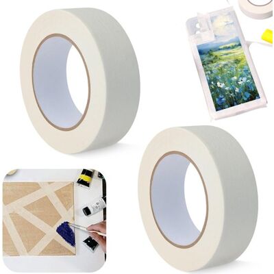 OEM 2 Stück Abdeckband Malerkrepp Klebeband Für Wände Markierungsband Zur Farbtrennung Für Wände, Autos, Gemälde, Böden (3,5 Cm 50 M Weiß) OEM 2 Stück Abdeckband Malerkrepp Klebeband Für Wände Markierungsband Zur Farbtrennung Für Wände, Autos, Gemälde, Böden (3,5 Cm 50 M Weiß)