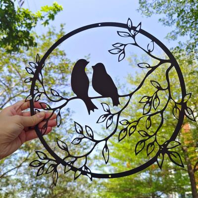 BOBYPET Metall-wanddekoration – Vögel – Wandskulpturen – 30 X 30 Cm BOBYPET Metall-wanddekoration – Vögel – Wandskulpturen – 30 X 30 Cm