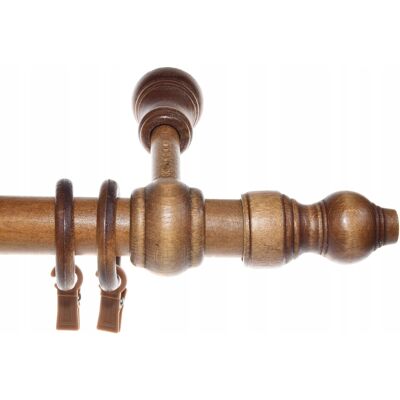 OEM Gardinenstange Aus Holz, Einfarbig, Eiche, 100 Cm, Klassisch OEM Gardinenstange Aus Holz, Einfarbig, Eiche, 100 Cm, Klassisch
