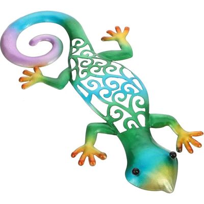 OEM Mobutofu Wanddeko Aus Bemaltem Eisen, Gecko-motiv, Hängeanhänger Für Wohnräume Und Flure, Einzigartiges Und Filigranes Design, Farbenfrohes Wandornament OEM Mobutofu Wanddeko Aus Bemaltem Eisen, Gecko-motiv, Hängeanhänger Für Wohnräume Und Flure, Einzigartiges Und Filigranes Design, Farbenfrohes Wandornament