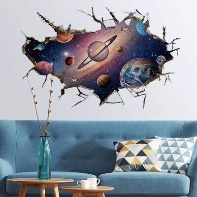 OEM 3d-wandtattoo Weltraum Sonnensystem 60 X 90 Cm Planeten Und Galaxien-wandtattoo-poster Wanddekoration Für Kinderzimmer Jugendzimmer Jungen Und OEM 3d-wandtattoo Weltraum Sonnensystem 60 X 90 Cm Planeten Und Galaxien-wandtattoo-poster Wanddekoration Für Kinderzimmer Jugendzimmer Jungen Und