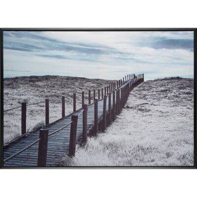 Atmosphera - Gerahmter Leinwanddruck Reise Und Flucht 50 X 70 Cm Ponton - Multicolore Atmosphera - Gerahmter Leinwanddruck Reise Und Flucht 50 X 70 Cm Ponton - Multicolore