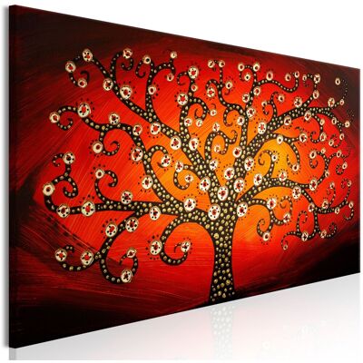 Artgeist - Photo - Fire Tree (1 Part) Narrow Artgeist - Photo - Fire Tree (1 Part) Narrow
