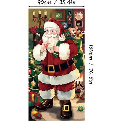 OEM Weihnachtliche Türdekoration, Hängendes Banner, Weihnachtshintergrund, Türbanner Für Die Winterfeiertagsdekoration Der Haustür (weihnachtsmann) OEM Weihnachtliche Türdekoration, Hängendes Banner, Weihnachtshintergrund, Türbanner Für Die Winterfeiertagsdekoration Der Haustür (weihnachtsmann)
