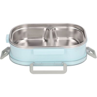 HEAT Lunchbox Aus Edelstahl 304 Mit Wärmeisolierten Fächern, Bento-stil, Auslaufsicher Und Transparent, Blaues Fischmuster, Ideal Für Kinder Und Schüler. HEAT Lunchbox Aus Edelstahl 304 Mit Wärmeisolierten Fächern, Bento-stil, Auslaufsicher Und Transparent, Blaues Fischmuster, Ideal Für Kinder Und Schüler.