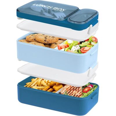 OEM Lunchboxen – Lunchbox Für Erwachsene – Lunchbox Für Kinder – Lunchbox Mit Fächern – Große 2-stöckige Box – Rosa – 1600 Ml – Geeignet Für Arbeit Und Schule – Blau OEM Lunchboxen – Lunchbox Für Erwachsene – Lunchbox Für Kinder – Lunchbox Mit Fächern – Große 2-stöckige Box – Rosa – 1600 Ml – Geeignet Für Arbeit Und Schule – Blau