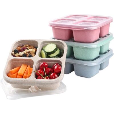 OEM 4er-pack Bento-boxen, 4 Fächer – Lunchboxen – Herbruikbaar – Lunchboxen – Für Kinder In Der Aufbewahrung – Voedselcontainers Met Verdeling – Für Schule, Arbeit Und Reisen OEM 4er-pack Bento-boxen, 4 Fächer – Lunchboxen – Herbruikbaar – Lunchboxen – Für Kinder In Der Aufbewahrung – Voedselcontainers Met Verdeling – Für Schule, Arbeit Und Reisen