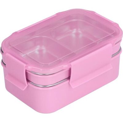 OEM Lunchbox Aus Edelstahl 304, Doppelwandige Lunchbox, Aufbewahrung Für Speisen Mit Fach Für Erwachsene, Kinder, Büro, Schulausflüge (rosa) OEM Lunchbox Aus Edelstahl 304, Doppelwandige Lunchbox, Aufbewahrung Für Speisen Mit Fach Für Erwachsene, Kinder, Büro, Schulausflüge (rosa)